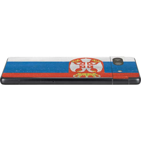 Serbia Flag Distressed Google Pixel 7a Skin